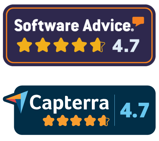 Badges from Software Advice and Capterra - Intellect